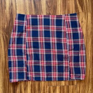 Plaid Mini Skirt